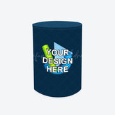 Lofaris Cylinder Cocktail Table With Custom Fitted Cover